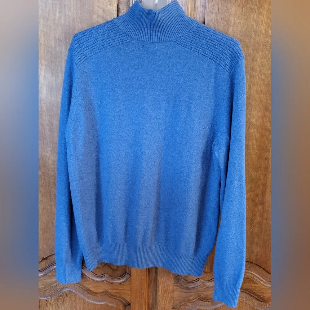 Banana Republic Blue Merino Wool Pullover Sweater Large